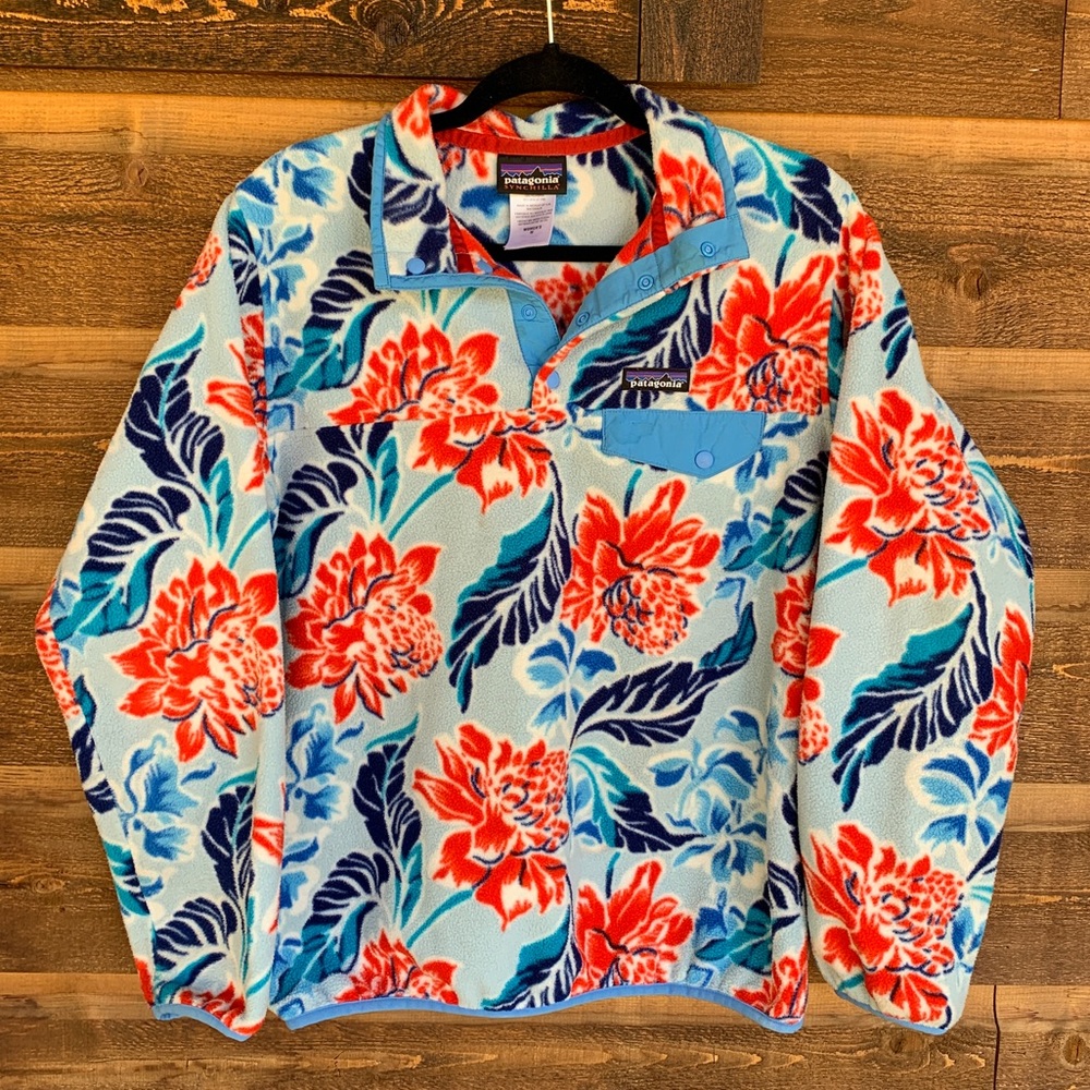 Patagonia Floral Patterened Synchilla